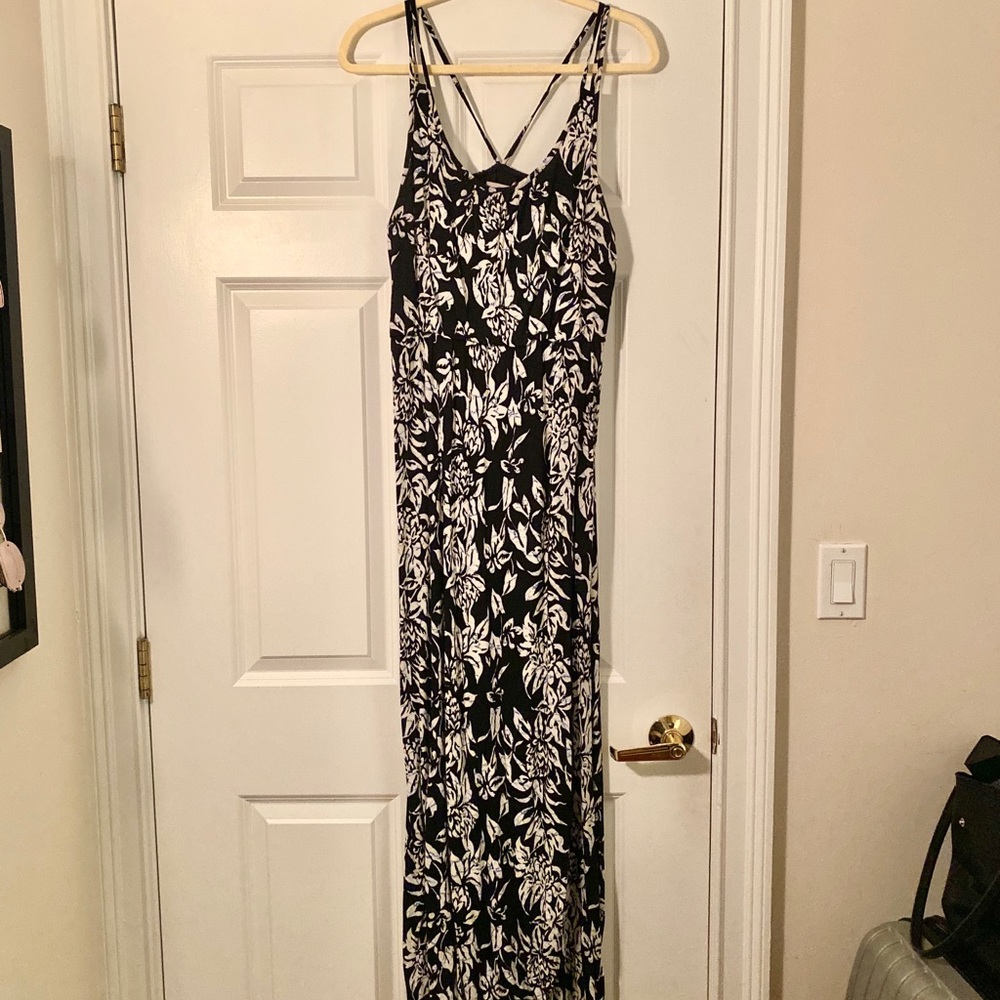 Loft cross cross maxi dress